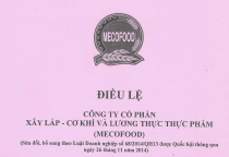 ĐIỀU LỆ HOẠT ĐỘNG CÔNG TY ĐƯỢC SỬA ĐỔI BỔ SUNG THEO LUẬT DOANH NGHIỆP 2014