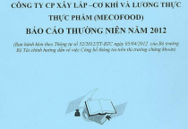 BÁO CÁO THƯỜNG NIÊN NĂM 2012