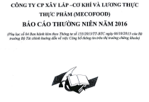 BÁO CÁO THƯỜNG NIÊN NĂM 2016