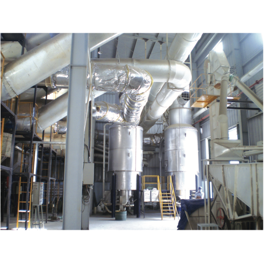 Lò đốt trấu phục vụ sấy lúa